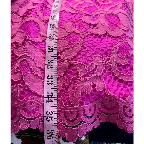 Lilly Pulitzer Lace Open Back Cocktail Dress Sz 4 Barbie Pink Preppy Party Girly - Picture 7 of 10